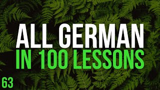 All German in 100 Lessons Learn German  Most important German phrases and words Lesson 63 [upl. by Hatnamas876]