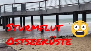 Sturmflut am Weissenhäuser Strand  Ostseeküste 2023 [upl. by Ahswat]