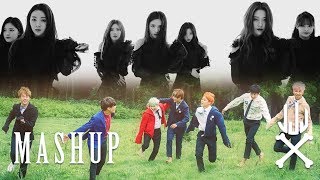 LOONA x BTS  BUTTERFLY  RUN MASHUP [upl. by Norehc]