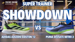 Battle of the Super Trainers Adidas Adizero Boston 12 vs Puma Deviate Nitro 2 [upl. by Dnalor17]