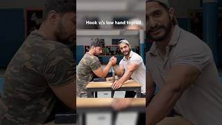 How to stop low hand toproll vs hook armwrestling shorts [upl. by Atok]