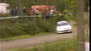 Marcus Grönholm  Peugeot 206 WRC Rallye Finnland Drifting Sideways Jyväskylän Suurajot [upl. by Nnasor]