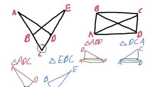 Geometry 47 Congruence in Overlapping Triangles [upl. by Anerol]