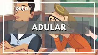 Adular Significado de Adular Qué es adular  Definición de adular [upl. by Leamse]