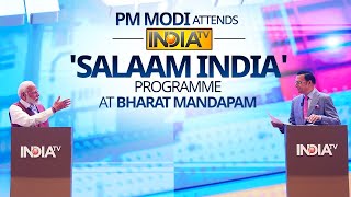 PM Modi Interview with Rajat Sharma  Salaam India  India TV Aap Ki Adalat  PM Modi Live [upl. by Deenya]