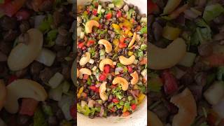 Easy Lentil Salad healthy mediterranean recipe shorts food asmr satisfying youtubeshorts [upl. by Bright]