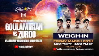 ARSEN GOULAMIRIAN VS ZURDO RAMIREZ WEIGHIN [upl. by Nudd529]