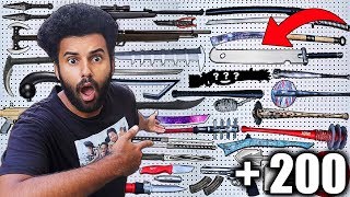 Showing My ENTIRE 25000 WEAPONS COLLECTION ANIME GAMING MOVIES AND MORE [upl. by Gnouh134]