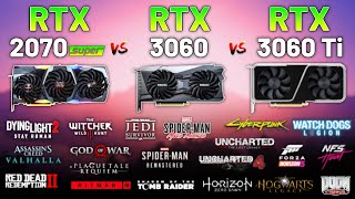 RTX 2070 SUPER vs RTX 3060 vs RTX 3060 Ti in 2023 Test in 20 Games 1440p [upl. by Noni]