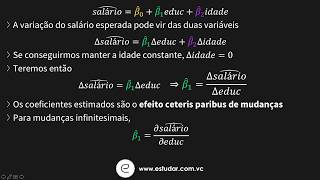 Econometria  Regressão Linear Múltipla  Interpretação Aplicação [upl. by Clemmy]