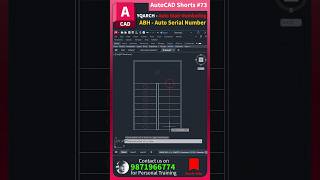 ✅ Autocad Shorts  73 YQARCH  Auto Stair Numbering ABH  Auto Serial Number [upl. by Oneladgam517]