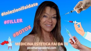 FILLER E BOTOX iniezione fai da te iniezione da soli Medicina estetica a casa [upl. by Wawro599]