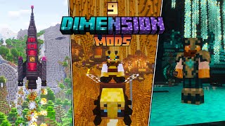 9 MINDBLOWING Minecraft Dimension Mods You NEED To Try [upl. by Brittan]