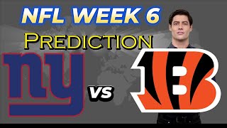 NFL Week 6 Shocker Giants vs Bengals AI Prediction Revealed [upl. by Allicirp]