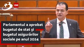 Parlamentul a aprobat bugetul de stat și bugetul asigurărilor sociale pe anul 2024 [upl. by Marte231]