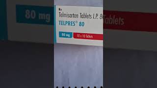 TELPRESS 80 TA TABLET  TELMISARTAN TABLET  USES SIDE EFFECTS AND BENEFITS  MEDICIN [upl. by Atires60]