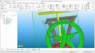 Video Creo Direct Modeling Express making a clock part 6 [upl. by Alioz]