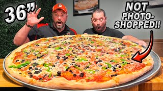 The Biggest Pizza Ive Ever Attempted  Sals 36Inch quotGodfatherquot Pizza Challenge [upl. by Davita]