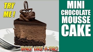 Mini Chocolate Mousse Cake Recipe [upl. by Hairakcaz]