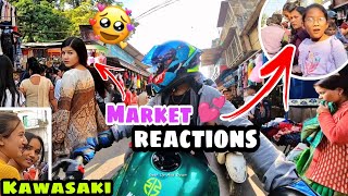 Market Reaction Vlog💘 Cutegirl Reaction on Superbike in India 💖 PART 2 [upl. by Asserrac359]