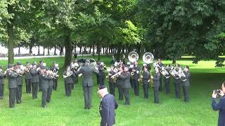 Aubade Veteranendag 2024 door Fanfare Korps Nationale Reserve met de mars The Captain General [upl. by Airotnahs]