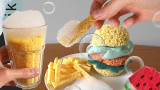 ASMR Sensation Eating Edible Sponges A soft amp Tingling Mukbang No Talking [upl. by Cam]