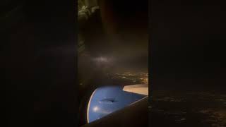 Amazing lightning display from airplane [upl. by Dlarej]