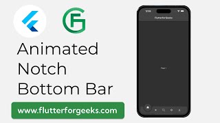 Create Animated Bottom Navigation Bar in Flutter with Animated Notch Bottom Bar  Flutter Tutorial [upl. by Aihsilat430]