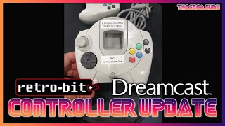 6 BUTTON RETRO BIT WIRELESS DREAMCAST CONTROLLERWIRED CONTROLLER UPDATE [upl. by Dric]