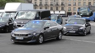 convois lors de la réunion francobelge à Paris [upl. by Nazar]