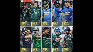 Check out the highestranked ODI batsman at the end of each calendar year since 2015 ytshorts [upl. by Ahsitak]