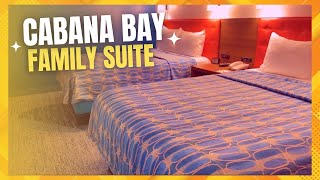 Universal Orlandos Cabana Bay Beach Resort Family Suite Full Room Tour🏝️We Loved This Room [upl. by Oiramej]