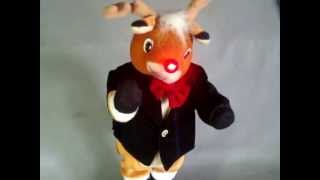 dancing musical Rudolph the Red nosed reindeer [upl. by Latoya]