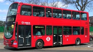 London Buses  Arriva in North London  Wright Gemini Double Deckers [upl. by Nalad292]