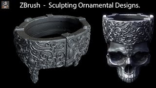 ZBrush  Sculpting Ornamental Designs [upl. by Eelorac]