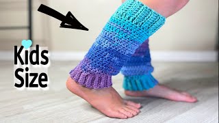 Kids COLOUR Changing LEG WARMERS  EASY Crochet Tutorial [upl. by Xela]