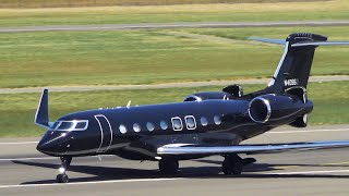 2019 GULFSTREAM G650ER landing in Portland Oregon [upl. by Naasar]