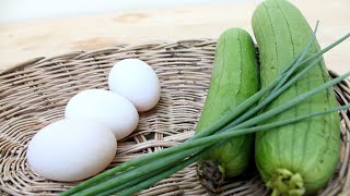 Luffa recipe  How to cook luffa with egg in 2020 EASY [upl. by Lunetta]