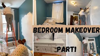 AYANNA BEDROOM MAKEOVER PART 1  PIPISHELL TV MOUNT  PAINTING THE ROOM  HOW WILL WE DECORATE [upl. by Fast]