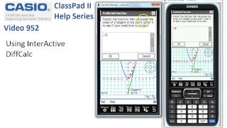 ClassPad Help 952  Using InterActive DiffCalc [upl. by Tosch]