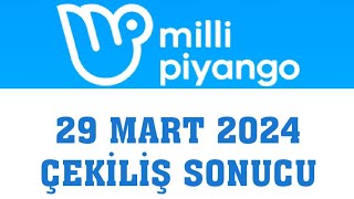 Milli Piyango Çekiliş Sonuçları 29 Mart 2024 [upl. by Enelyad]