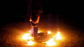 Amazing Fire Hoop Dance [upl. by Yazbak770]