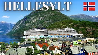 MSC EURIBIA in HELLESYLT  Norway cruise  WATERFALL  village tour [upl. by Semajwerdna]