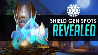 Overwatch The Best Shield Generator Spots for Symmetra REVEALED Updated guide and locations [upl. by Yk]