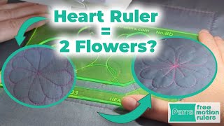 Turning HEARTS into FLOWERS  the next step for your free motion quilting [upl. by Caspar549]