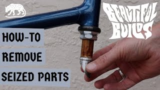 How To Remove Seized Parts  Vintage MTB Restoration  Beautiful Builds [upl. by Lamberto]