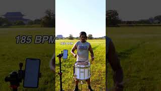 185 BPM Quadruple Stroke Roll [upl. by Sabanrab]