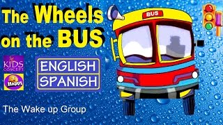 Learning Spanish THE WHEELS ON THE BUS  with Lyrics [upl. by Eical]