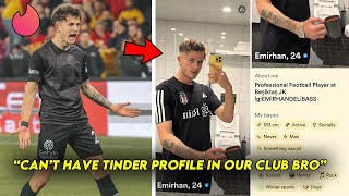 Beşiktaş TERMINATES Players contract after finding his Tinder Profile [upl. by Llertnauq333]