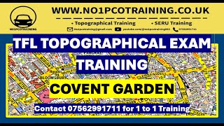 COVENT GARDEN LONDON CITY  TFL TOPOGRAPHICAL SKILLS TEST  MAY 2024 TRAINING [upl. by Nij534]